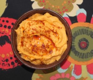 Sweet Potato and Red Lentil Hummus (the beginning of meatless January)