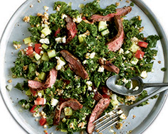 Flank Steak with Kale and Bulghur Salad